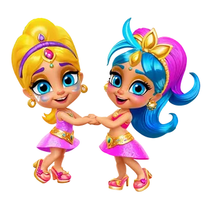 Shimmer And Shine Wish Granting Sisters Png Vow77 PNG Image