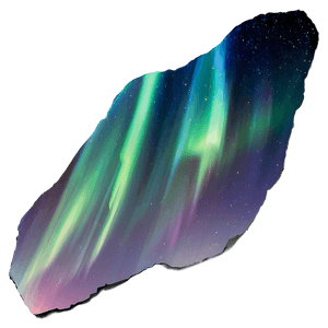 Shimmering Aurora Borealis Night PNG 49 PNG with transparent background