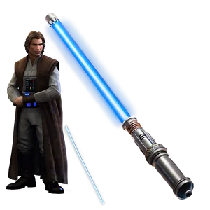 Shimmering Blue Lightsaber Png Sta99 PNG Image