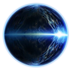 Shimmering Blue Planet Emblem Png 36 PNG Image