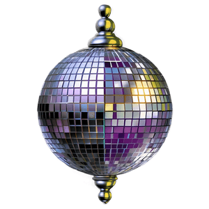 Shimmering Disco Ball PNG image with transparent background