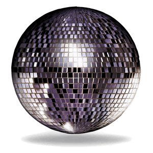 Shimmering Disco Ball PNG image with transparent background