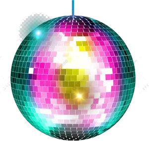 Shimmering Disco Ball PNG Image