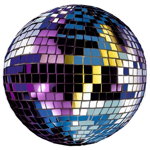 Shimmering Disco Ball PNG image with transparent background