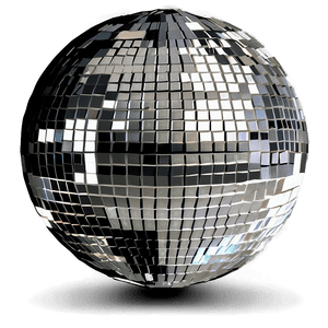 Shimmering Disco Ball PNG image with transparent background