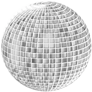 Shimmering Disco Ball Graphic PNG Image