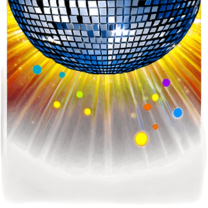 Shimmering Disco Ball Illumination PNG image with transparent background
