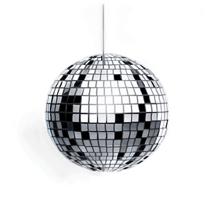 Shimmering Disco Ball Illustration PNG image with transparent background