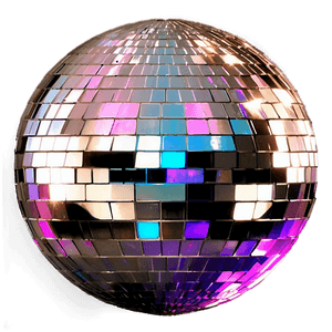 Shimmering Disco Ball PNG image with transparent background