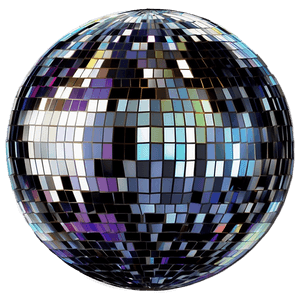 Shimmering Disco Ball PNG image with transparent background