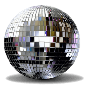 Shimmering Disco Ball PNG image with transparent background