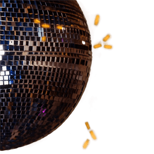 Shimmering Disco Ball Nightlife PNG image with transparent background