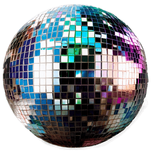 Shimmering Disco Ball PNG image with transparent background