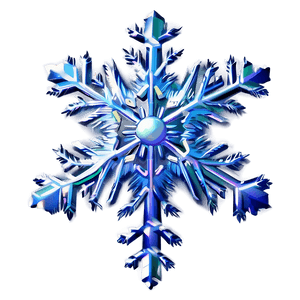 Shimmering Snowflake Image PNG haa PNG image with transparent background