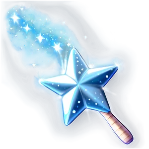 Shimmering Star Wand Png Mpk20 PNG Image