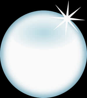 Shining Crystal Ball Illustration PNG image with transparent background