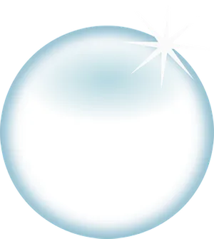 Shining Crystal Ball Illustration PNG Image