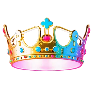 Shining Neon Crown Clipart Png Vdv15 PNG Image