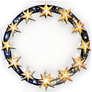 Shining Stars Circle Png Wjo PNG Image