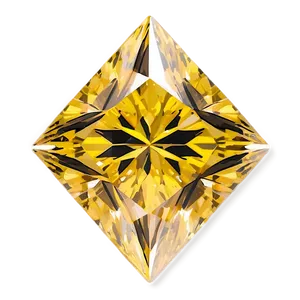 Shining Yellow Diamond Graphic Png Ykb PNG Image