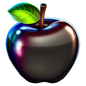 Shiny Apple Cartoon Png Axw34 PNG Image