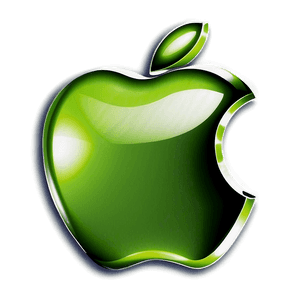 Shiny Apple Logo Artwork PNG 05232024 PNG with transparent background