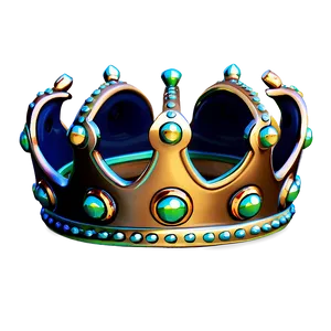 Shiny Cartoon Crown Png Ros15 PNG Image