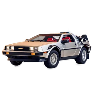 Shiny Delorean In Motion Picture Png Xwo36 PNG Image