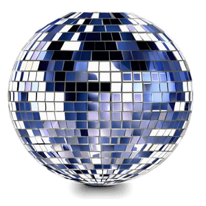 Shiny Disco Ball Isolated PNG image with transparent background