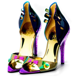 Shiny Glitter Heels Png Rhq72 PNG Image