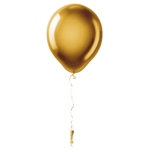 Shiny Gold Balloon PNG ntl21 PNG