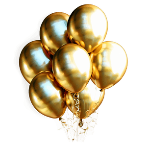 Shiny Gold Balloons PNG 27 PNG