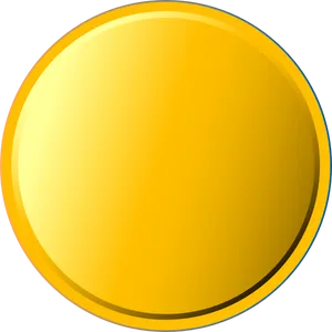 Shiny Gold Coin Graphic PNG Image