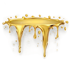 Shiny Gold Glitter Drip Effect Png Vlb PNG Image