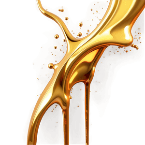 Shiny Gold Paint Splash PNG 91 PNG