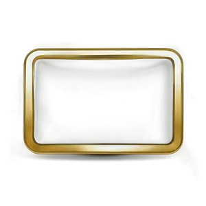 Shiny Gold Rectangle Outline Png Ofm PNG Image