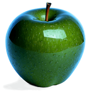 Shiny Green Apple PNG 6 PNG image with transparent background