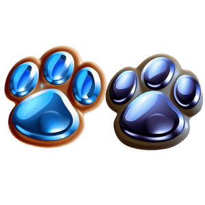 Shiny Paw Print PNG mhl PNG image with transparent background