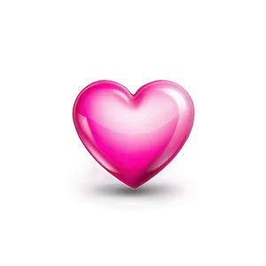 Shiny Pink Heart Emoji Png Dbj36 PNG Image