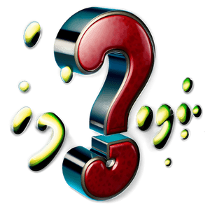 Shiny Question Mark Emblem PNG 14 PNG image with transparent background