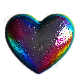 Shiny Rainbow Heart PNG 06252024 PNG