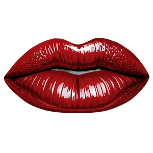 Shiny Red Lips Illustration PNG ojq PNG
