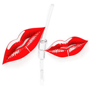 Shiny Red Lips Illustration PNG wrf PNG
