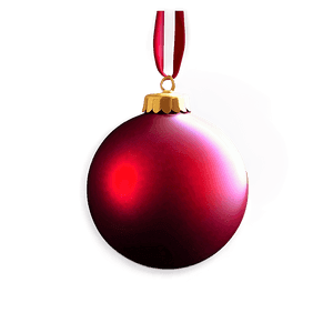 Shiny Red Ornament PNG 7 PNG