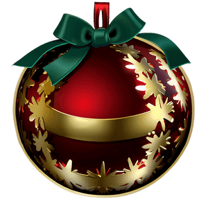 Shiny Red Ornament PNG alm98 PNG
