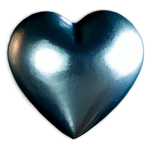 Shiny Silver Heart Png Awn PNG Image