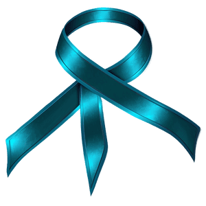 Shiny Teal Ribbon Clipart PNG 06282024 PNG