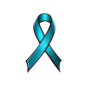 Shiny Teal Ribbon Clipart PNG 06282024 PNG