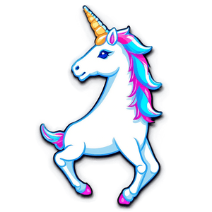 Shiny Unicorn Sticker PNG bhl PNG with transparent background