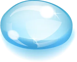 Shiny Water Bubble Graphic PNG Image